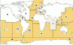 Map of INT Chart regions